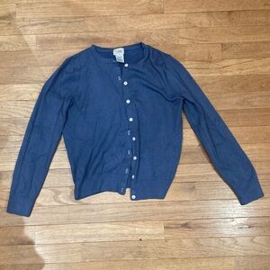 L.L.BEean light blue cardigan sweater